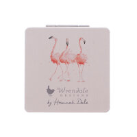 Wrendale Designs Taschenspiegel Flamingo