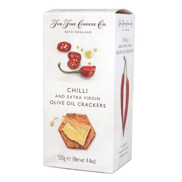 The Fine Cheese Co. Chilli and Extra Virgin Olive Oil Crackers 125g