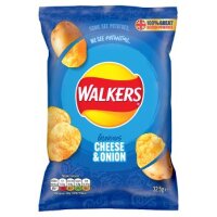 Walkers Cheese &amp; Onion Crisps 32,5g