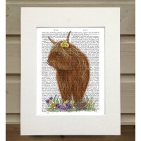 FabFunky Highland Cow Pansy