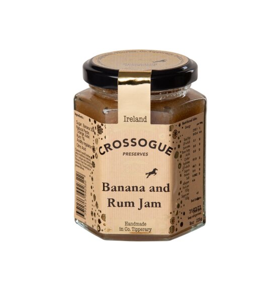 Crossogue Preserves Banana &amp; Rum Jam 225g