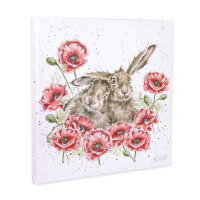 Wrendale Designs Canvas Love is in the Hare 50 x 50 cm