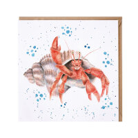 Wrendale Designs Gru&szlig;karte 15 x 15 cm The Happy Crab