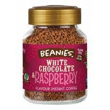 Beanies White Chocolate &amp; Raspberry Flavour Instant Coffee 50g